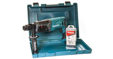 Перфоратор MAKITA HR 2470 X15 в чем. + набор буров
