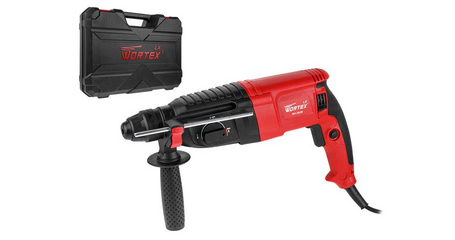 Перфоратор WORTEX LX RH 2628 в чем. 800 Вт, 2.8 Дж, 26 мм, 3 режима, SDS-plus, Vario-lock
