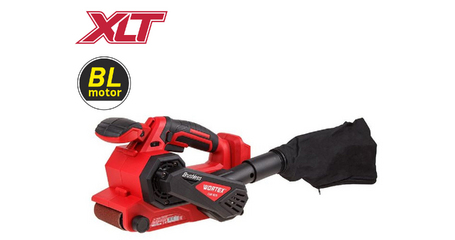 Аккум. ленточная шлифмашина WORTEX CSB 1875 в кор. ALL1 XLT SOLO БЕСЩЕТ, 18 В, 120-380 м/мин, 457x76