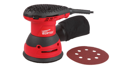 Эксцентриковая шлифмашина WORTEX RS 1235 E в кор. 320 Вт, 125 мм, 6000 - 13000 об/мин