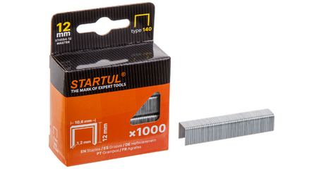 Скобы  12мм тип 140 (1000шт) STARTUL MASTER (ST4554-12)