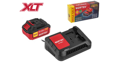 Набор аккумулятор 4 А*ч и зарядное устройство 1х2 А WORTEX ALL1 XLT в кор. SET
