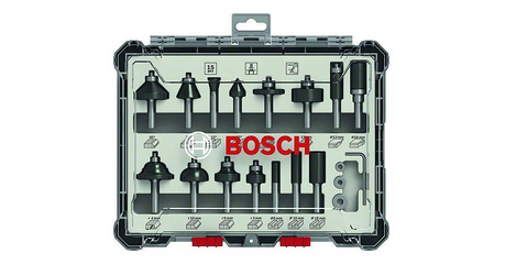 Набор фрез смешанный 8 мм (15шт) BOSCH