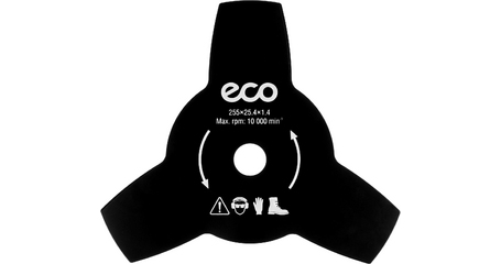 Нож для мотокосы 3 зуб. 255х1.4х25.4 мм ECO