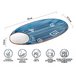 Блюдо керамическое, 33х17.5х2.8 см, серия BLUE MARINE, PERFECTO LINEA
