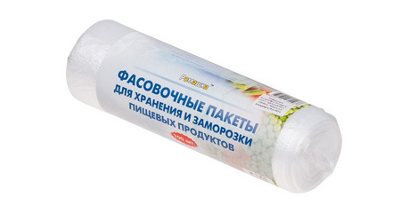 Пакеты фасовочные для хранения и заморозки пищевых продуктов, 100 шт, в рулоне, РОМАШКА