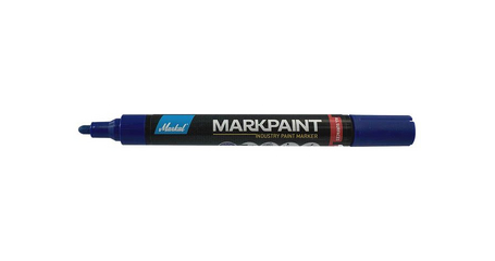 Маркер промышл. перманентный на основе жидк. краски MARKAL MARKPAINT СИНИЙ