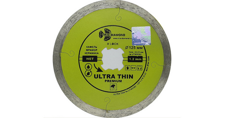 Алмазный круг 125х22 мм по керамике сплошн.ультратонкий Ultra Thin Premium  X-Lock TRIO-DIAMOND