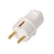Вилка (с/з, 16А, 250В) белая, BYLECTRICA