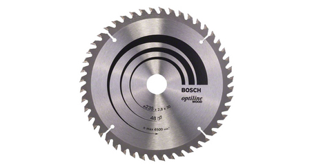 Диск пильный 235х30/25 мм 48 зуб. по дереву OPTILINE WOOD BOSCH