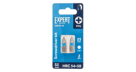 Насадка крестообразная PH1 25мм  2шт EXPERT STARTUL (SE8521-25)
