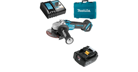 Аккум. углошлифмашина MAKITA LXT DGA 504 RT в чем.