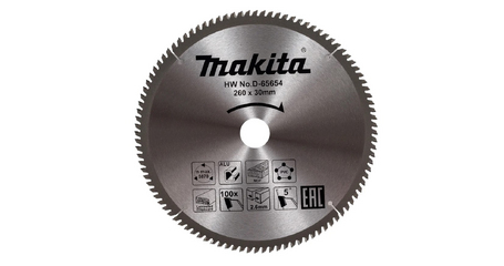 Диск пильный универсальный STANDART 260X30X2.6X100T MAKITA