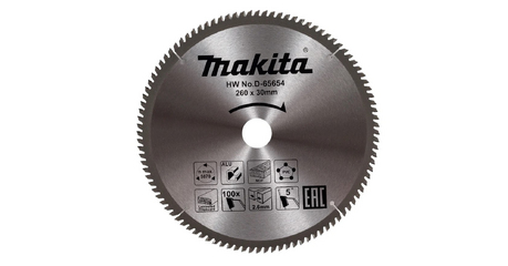 Диск пильный универсальный STANDART 260X30X2.6X100T MAKITA