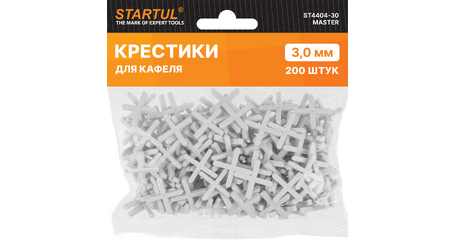 Крестики д/кафеля 3,0мм 200шт STARTUL MASTER (ST4404-30)