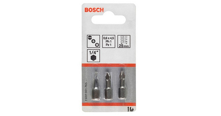Набор бит шестигран. Ph1,2,3  25мм Bosch (2607001752)