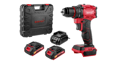 Аккум. дрель-шуруповерт WORTEX LX BD 1815-1 Li  ALL1 XLT 18В, 45 Нм, 2*1.5 Ач, патрон 10 мм, бесщёт.