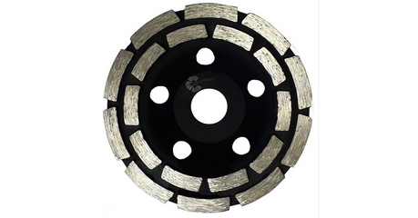 Алмазная чашка d 125мм сегментная двухрядная TRIO DIAMOND