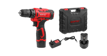 Аккум. дрель-шуруповерт WORTEX BD 1220 Li в чем. 12 В, 30 Н*м, 2х1.5 А*ч, БЗП 10 мм