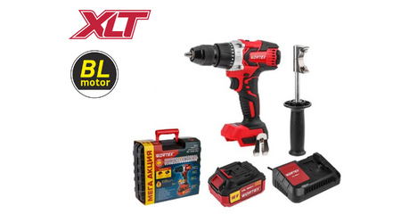Аккум. дрель-шуруповерт WORTEX BD 2030 Dli в чем. ALL1 XLT SET БЕСЩЕТ., 18 В, 80 Н*м, 1х4 Ач