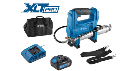 Аккум. шприц для смазки BULL CGG 6818 в кор. XLTpro SET 18 В, 690 атм., 255 г/мин, 1х4 А*ч, з/у 4 А