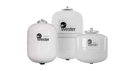 Бак мембранный для ГВС Wester Premium WDV 18 нерж. контрфланец
