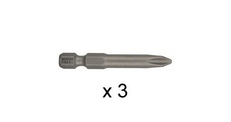 Насадка (бита) PH2 49 мм BOSCH (3 шт.)