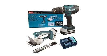 Аккум. дрель-шуруповерт MAKITA LXT HP488D + аккум. кусторез UM110D
