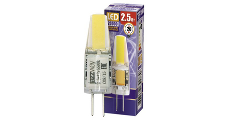 Лампа светодиодная PLED G4 2.5 Вт 12В 5500К JAZZWAY