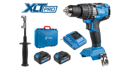Аккум. дрель-шуруповерт BULL SR 1805 в чем. XLTpro, 2х4 А*ч, БЕСЩЕТ., 18 В, 120 Н*м, БЗП(мет.) 13 мм