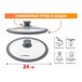 Крышка стеклянная, 240 мм, с силиконовым ободом, круглая, Handy Plus (Хенди Плюс), PERFECTO LINEA