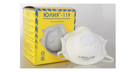 Респиратор РК Юлия-119 формов. с клап. FFP1 (до 4 ПДК)
