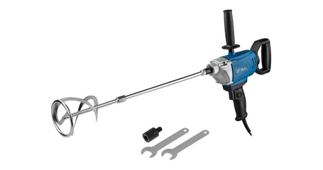 Миксер строительный BULL BM 1408 800 Вт, 1 скор., M14/M12, рег. об. + насадка