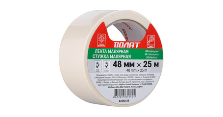 Лента малярная 48ммх25м ВОЛАТ