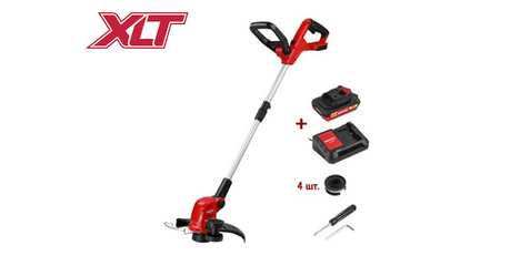 Триммер аккум. WORTEX TB 3018 ALL1 XLT SET 18В, 1 акк., 2 Ач, шир.скаш.300 мм, полуавт.головка, л