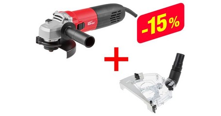 Одноручная углошлифмашина WORTEX AG 1213-3 E в кор.+АКЦИЯ комплект DS12500018