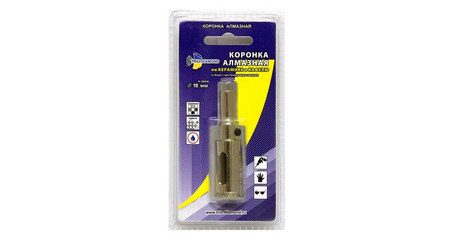 Коронка алмазная  d 18 мм по керамике и кафелю TRIO-DIAMOND