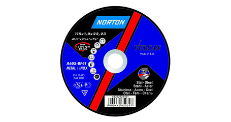 Круг отрезной 125х2.5x22.2 мм для металла Vulcan NORTON