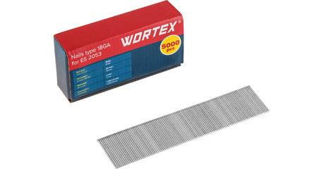 Гвозди тип 18GA 30 мм WORTEX (5000 шт.) для ES 2053