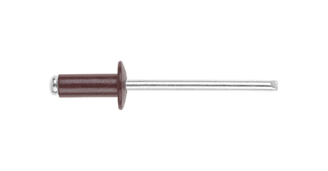 Заклепка вытяжная 4.8х12 мм алюминий/сталь, RAL 3009 (10000 шт в коробе) STARFIX