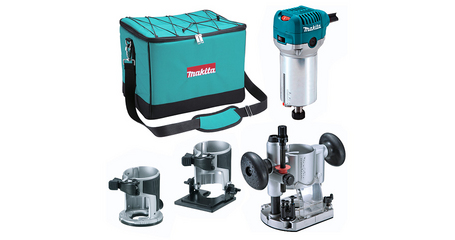 Фрезер кромочный MAKITA RT 0700 CX2 + аксессуары в сумке