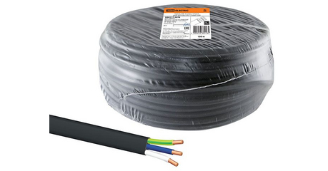 Кабель ВВГ-Пнг(A)-LS 3х2,5 (бухта 100м) Ч TDM