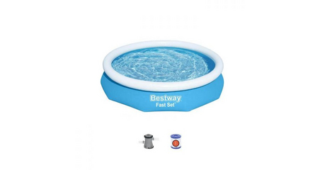 Надувной бассейн Fast Set, 305 х 66 см, комплект, BESTWAY