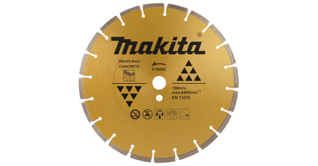 Алмазный круг 300х20/25.4 мм по бетону сегмент. MAKITA