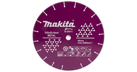 Алмазный круг 355х25.4 мм по металлу сегмент. MAKITA