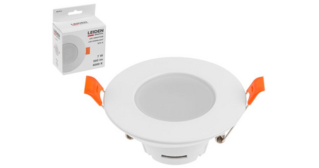 Светильник светодиодный встраиваемый круг 7 Вт 4000К, IP64 SPS-R LEIDEN ELECTRIC