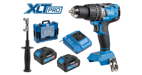 Аккум. дрель-шуруповерт BULL SR 1805 Xcase XLTpro, 2х4 А*ч, БЕСЩЕТ., 18 В, 120 Н*м, БЗП(мет.) 13 мм
