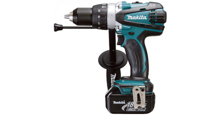 Аккум. ударная дрель-шуруповерт MAKITA LXT DHP 458 RFE в чем.