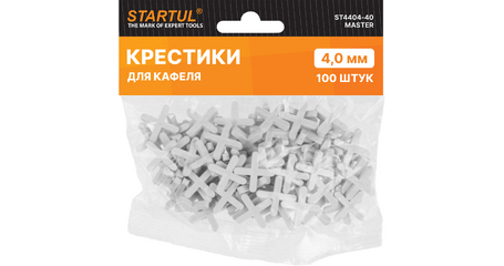 Крестики д/кафеля 4,0мм 100шт STARTUL MASTER (ST4404-40)