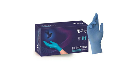 Перчатки нитриловые, р-р XL, уп. 100 шт. LIBRY